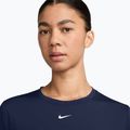 Футболка для тренувань жіноча Nike One Classic Dri-Fit midnight navy/white 3