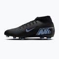 Кросівки футбольні чоловічі Nike Mercurial Superfly 10 Club FG/MG black/ice blue 2