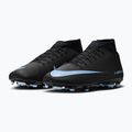 Кросівки футбольні чоловічі Nike Mercurial Superfly 10 Club FG/MG black/ice blue 3