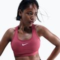 Бюстгальтер для тренувань Nike Swoosh Medium Support sweet beet/white