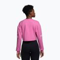 Жіночий тренувальний світшот Nike Pro Dri-Fit Loose Crew-Neck playful pink/pink foam/white 2