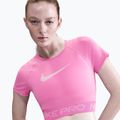 Топ для тренувань жіночий Nike Pro Dri-Fit Graphic Cropped playful pink/pink foam/white 4