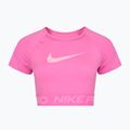 Топ для тренувань жіночий Nike Pro Dri-Fit Graphic Cropped playful pink/pink foam/white 7