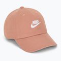 Кепка Nike Club Unstructured Futura Wash rose gold/white