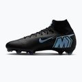 Кросівки футбольні чоловічі Nike Mercurial Superfly 10 Pro FG black/ice blue 2