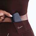 Legginsy damskie Nike One High-Waisted burgundy crush 6