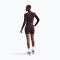 Жіночий лонгслів Nike One Fitted Dri-Fit 1/4 Zip Mid Layer burgundy crush/white 3
