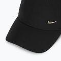 Кепка Nike Dri-Fit Club Unstructured Metal Swoosh black/metallic gold 3