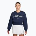 Кофта жіноча Nike Court Collection French Terry Crew Neck midnight navy/sail