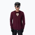 Лонгслів велосипедний чоловічий Fox Racing Ranger Fox Head LS dark maroon