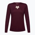 Лонгслів велосипедний жіночий Fox Racing Ranger Fox Head LS dark maroon 5