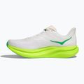 Кросівки для бігу чоловічі HOKA Mach 6 white/neon lime 3