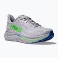 Кросівки для бігу чоловічі HOKA Clifton 10 Wide ash grey/neon green