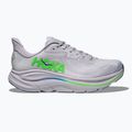 Кросівки для бігу чоловічі HOKA Clifton 10 Wide ash grey/neon green 3