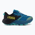 Кросівки для бігу дитячі HOKA Speedgoat 7 black/night glow blue 2