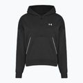 Кофта жіноча Under Armour Rival Fleece Piped HZ Hoodie black/white 3