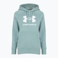 Кофта жіноча Under Armour Rival Fleece Big Logo Hoody serpentine/white 4
