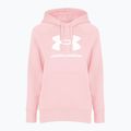 Кофта жіноча Under Armour Rival Fleece Big Logo Hoody prime pink/white 3