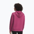 Кофта жіноча Under Armour Rival Feelce Shimmer Hoody fuchsia dusk/irisdescent 2