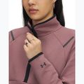 Кофта для тренувань жіноча Under Armour Unstoppable Fleece HZ maroon mist/black 3