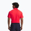 Футболка поло чоловіча Under Armour Tee To Green Pique Polo racer red/black 2