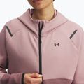 Кофта жіноча Under Armour Unstoppable Fleece HZ tourmaline pink/maroon mist/black 3