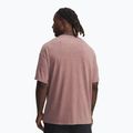 Футболка для тренувань чоловіча Under Armour Project Rock Heavyweight Oversized maroon mist/black 2