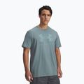 Футболка для тренувань чоловіча Under Armour Sportstyle Logo Update jasper blue/serpentine