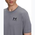 Чоловіча тренувальна футболка Under Armour Logo Emb Heavyweight titan gray/black 3