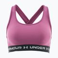 Бюстгальтер для тренувань Under Armour Crossback Mid fuchsia dusk/black/white