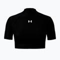 Футболка для тренувань жіноча Under Armour HeatGear Crop Mock ultimate black/white