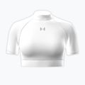 Футболка для тренувань жіноча Under Armour HeatGear Crop Mock white/halo gray