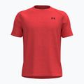 Футболка для тренувань чоловіча Under Armour Tech Textured venom red/black
