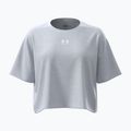 Футболка для тренувань жіноча Under Armour Rival Boxy Tee Solid distant gray medium heather/white