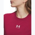 Футболка жіноча Under Armour Rival Core claret/white 3