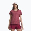 Футболка для тренувань жіноча Under Armour Tech V-Twist claret/ox blood