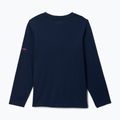 Лонгслів трекінговий дитячий Columbia Dobson Pass Graphic Tee collegiate navy/hike on 2