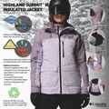 Жіноча лижна куртка Columbia Highland Summit III Insulated lavender pearl/shale purple 14