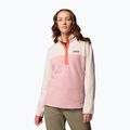 Жіноча толстовка Columbia Benton Springs 1/2 Snap eraser pink/dark stone/tuscan