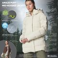Жіноча пухова куртка Columbia Amaze Puff Mid Hooded dark stone 16