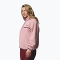 Жіноча флісова кофта Columbia Helvetia II Cropped Half Snap Fleece eraser pink/fig/rich wine 4