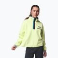 Жіноча флісова кофта Columbia Helvetia II Cropped Half Snap Fleece citron haze/black/compass blue 5