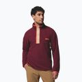 Чоловіча флісова кофта Columbia Helvetia II Half Snap Fleece rich wine