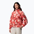 Кофта флісова жіноча Columbia Helvetia II Printed Cropped Half Snap poppy red/sunscape 4