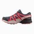 Кросівки для бігу дитячі Salomon Speedcross Waterproof grisaille/hushed violet/rouge red 9