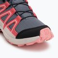 Кросівки для бігу дитячі Salomon Speedcross Waterproof grisaille/hushed violet/rouge red 7