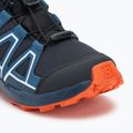 Кросівки для бігу дитячі Salomon Speedcross Waterproof dark navy/dark blue/red orange 7