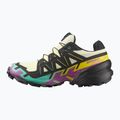 Кросівки для бігу жіночі Salomon Speedcross 6 GTX transparent yellow/black/waterfall 9