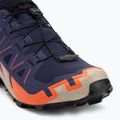 Кросівки для бігу чоловічі Salomon Speedcross 6 GTX maritime blue/black/cherry tomato 7