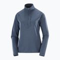 Кофта трекінгова жіноча Salomon Essential Lightwarm Half Zip blue night 5
